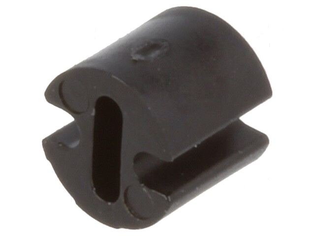 Afstandbus; LED; Øext: 4,5mm; ØLED: 3mm; L: 4mm; zwart; UL94V-2 Afstandbus; LED; Øext: 4,5mm; ØLED: 3mm; L: 4mm; zwart; UL94V-2